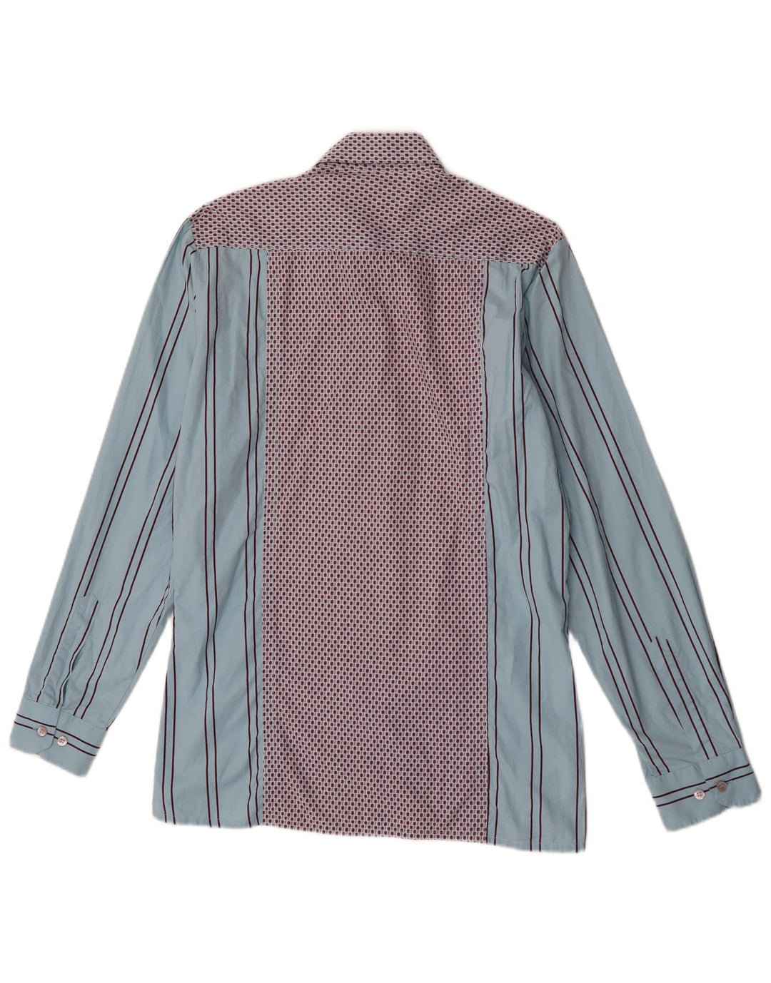 Hugo Boss Mens Shirt Medium Blue Striped Cotton