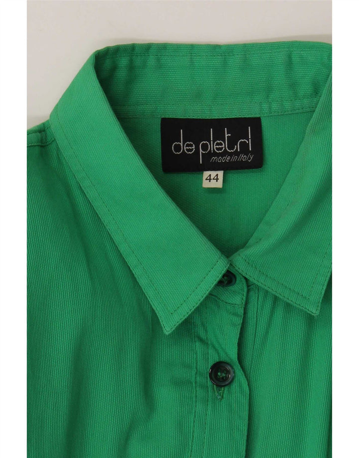 De Pletrl Womens Short Sleeve Jumpsuit IT 44 Medium Green