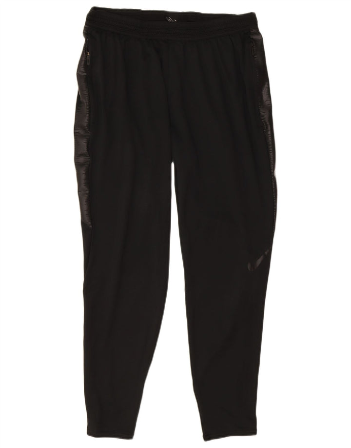 Nike Womens Dri Fit Tracksuit Trousers UK 12 Medium Black Polyester