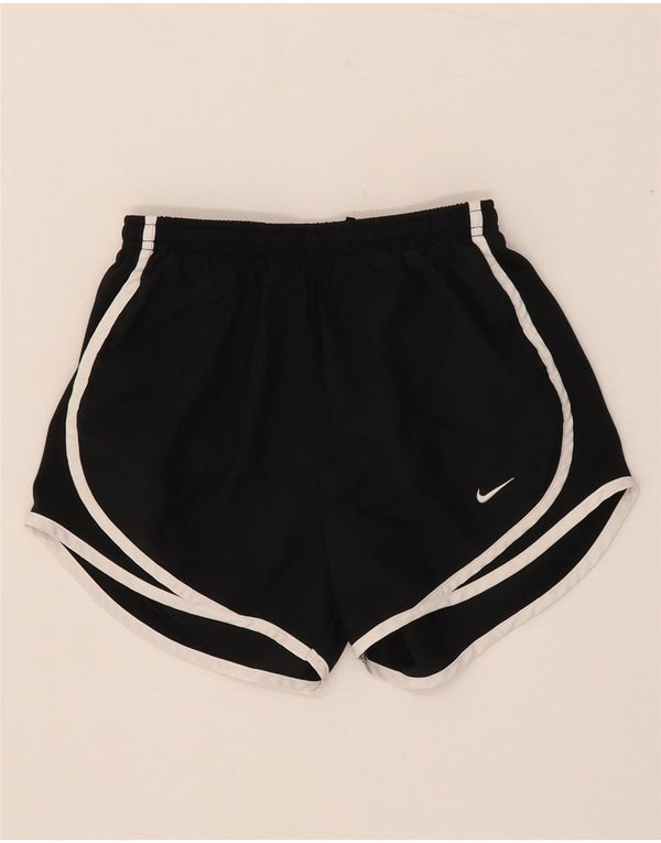 Nike Womens Dri Fit Sport Shorts UK 6 XS  Black Colourblock