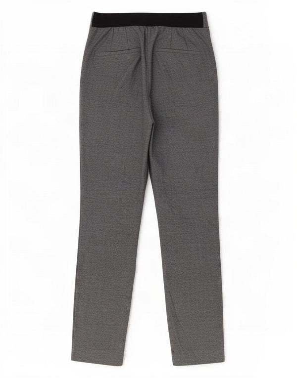 Zara Womens Slim Chino Trousers Small W26 L27 Grey Colourblock
