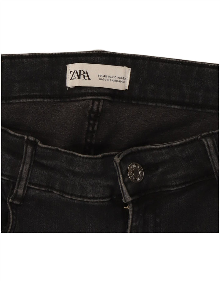 Zara Womens Slim Jeans EU 42 Large W32 L26 Black