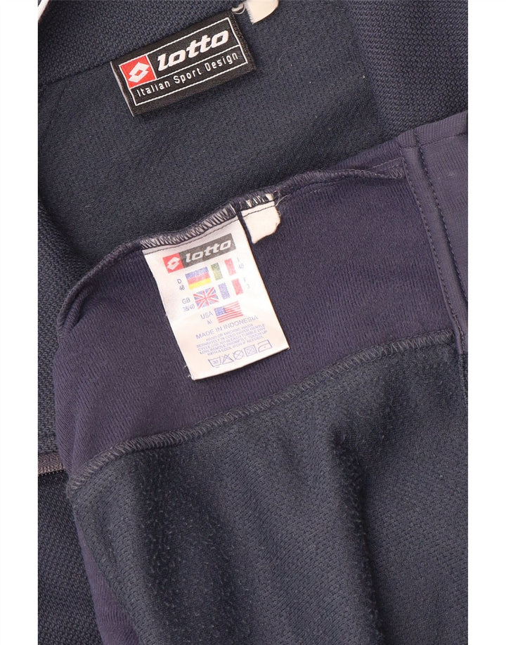 Lotto Mens Tracksuit Top Jacket UK 38/40 Medium Navy Blue Colourblock