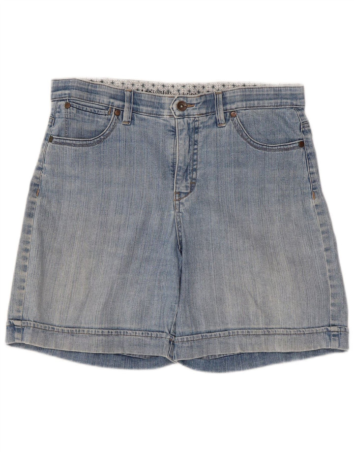 Lee Womens Denim Shorts US 12 Large W34 Blue Cotton