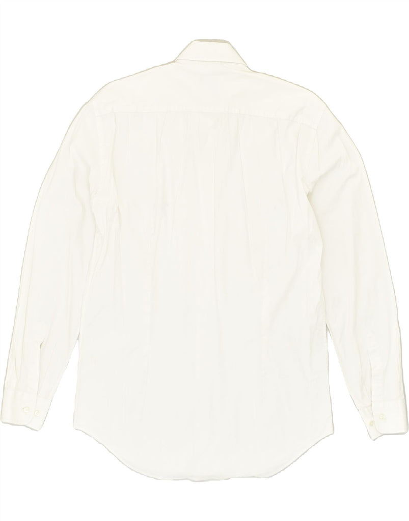 ETRO Mens Shirt Size 41 Medium White Cotton | Vintage Etro | Thrift | Second-Hand Etro | Used Clothing | Messina Hembry 