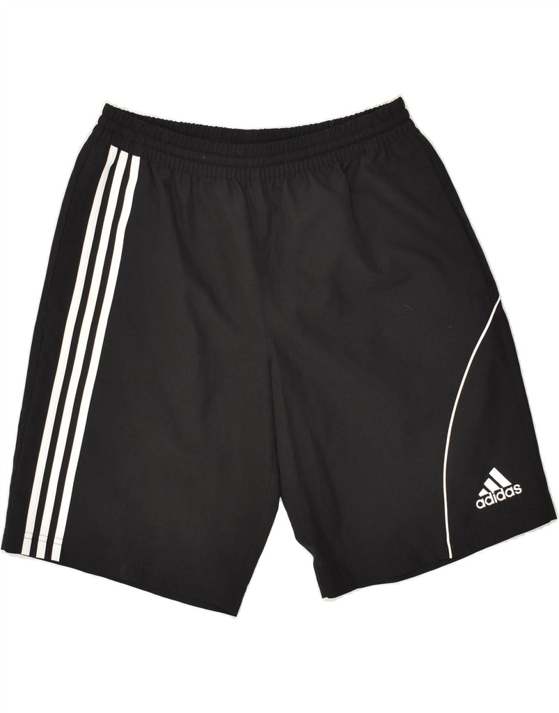 ADIDAS Mens Sport Shorts Large W34 Black Polyester | Vintage Adidas | Thrift | Second-Hand Adidas | Used Clothing | Messina Hembry 