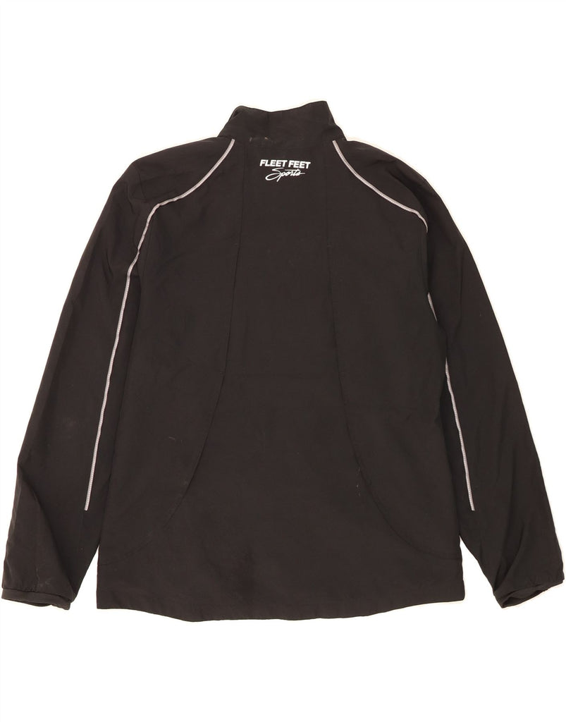 NEW BALANCE Womens Tracksuit Top Jacket UK 16 Large Black Polyester Vintage New Balance and Second-Hand New Balance from Messina Hembry 
