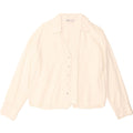 ZARA Womens Shirt Blouse UK 10 Small White Lyocell Vintage Zara and Second-Hand Zara from Messina Hembry 