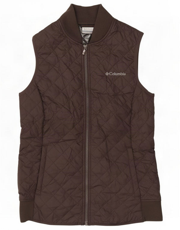 Columbia Womens Quilted Gilet UK 4 XS Grey Polyester