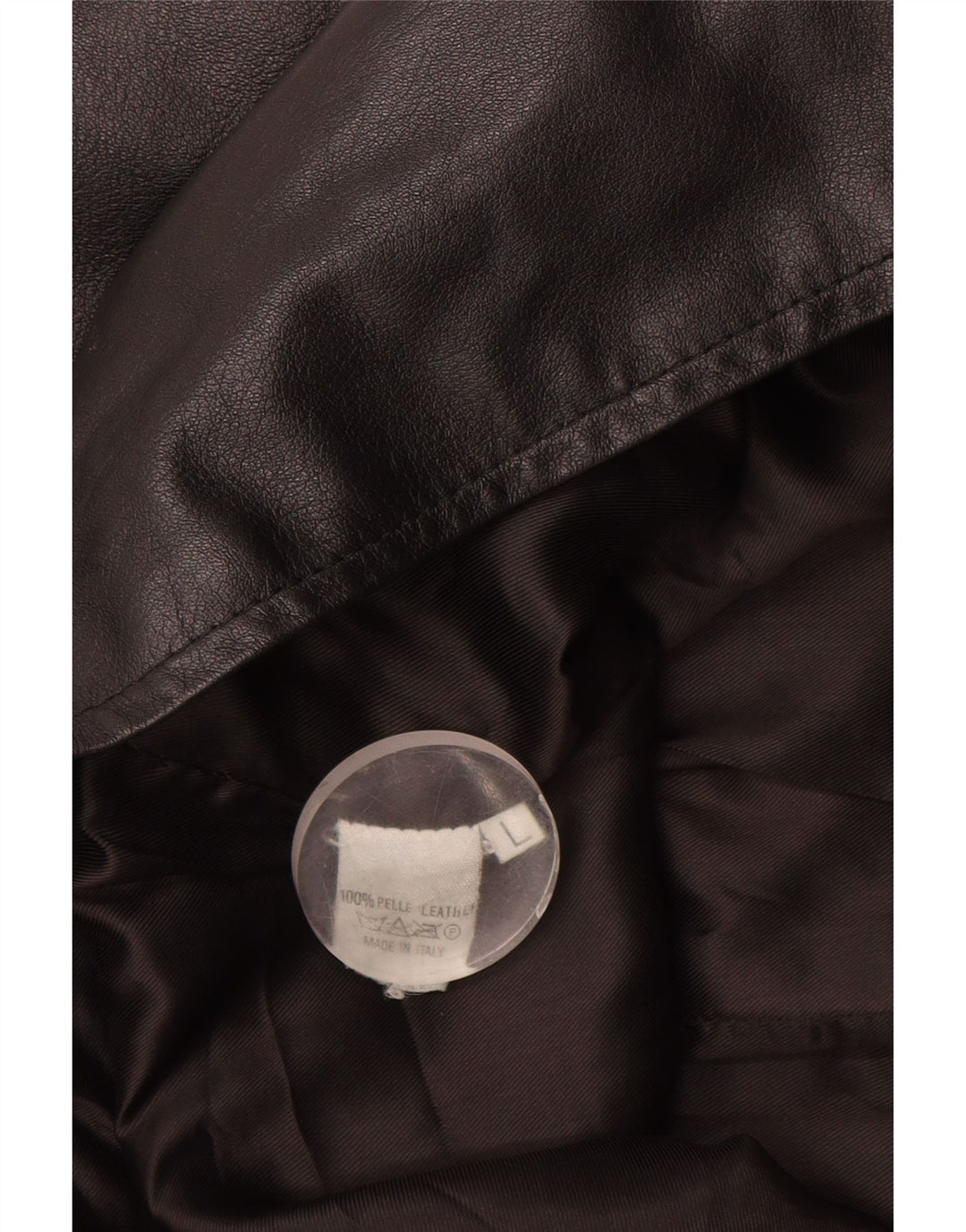 Vintage Womens Longline Leather Gilet UK 16 Large Black Leather