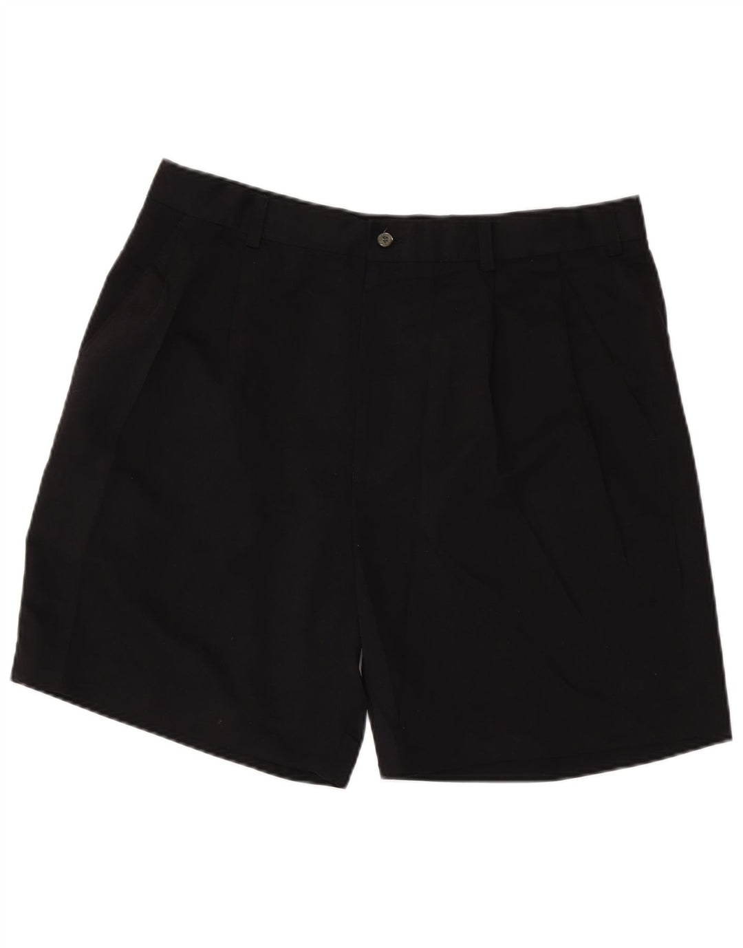 IZOD Mens Pegged Chino Shorts W38 XL  Black Polyester