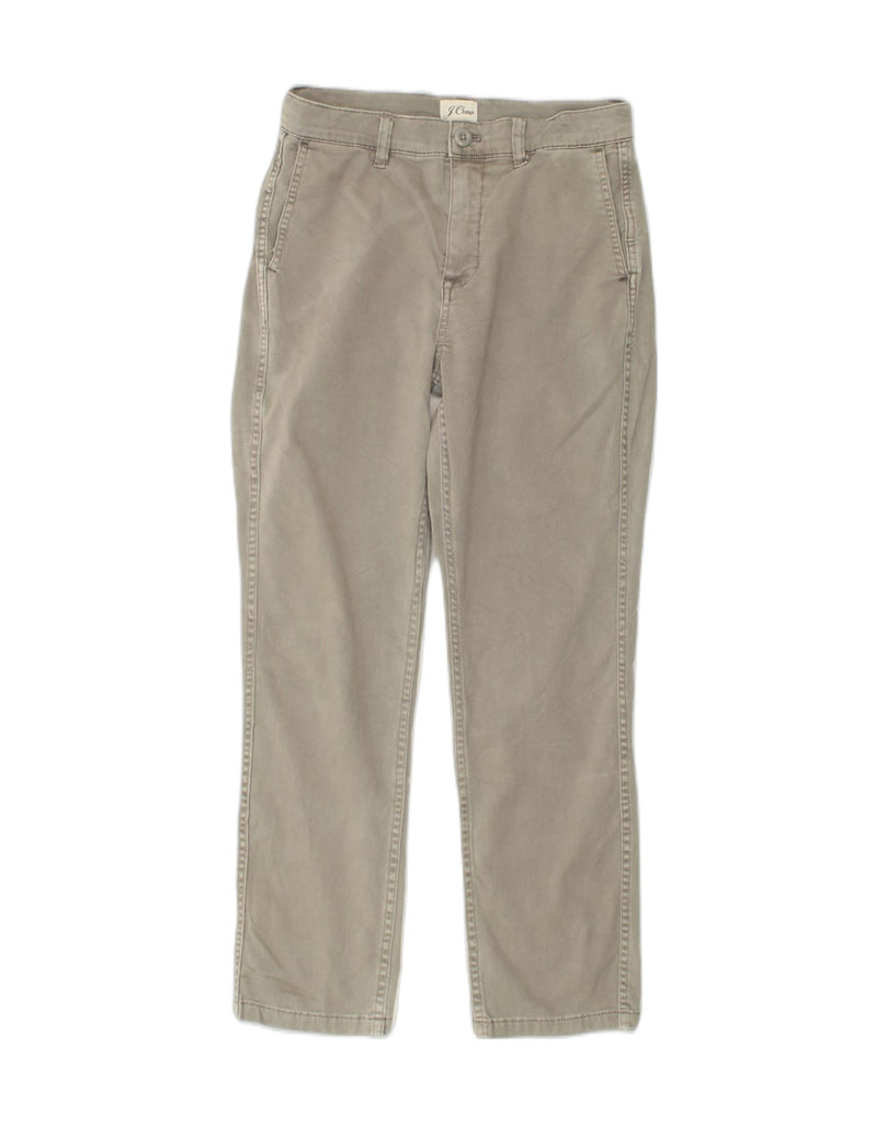 J. CREW Womens Straight Chino Trousers W25 L25  Grey Cotton | Vintage J. Crew | Thrift | Second-Hand J. Crew | Used Clothing | Messina Hembry 