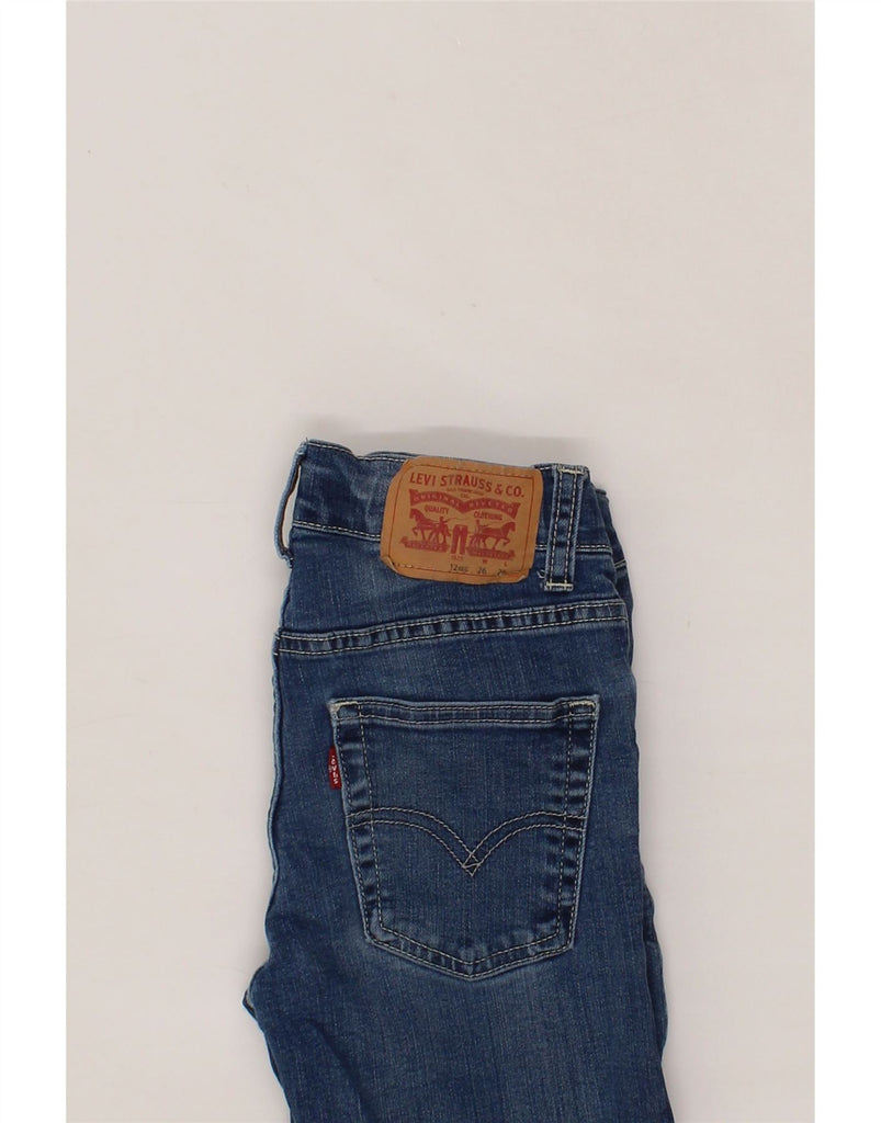 LEVI'S Boys 510 Distressed Skinny Jeans 11-12 Years W26 L26 Blue Cotton Vintage Levi's and Second-Hand Levi's from Messina Hembry 