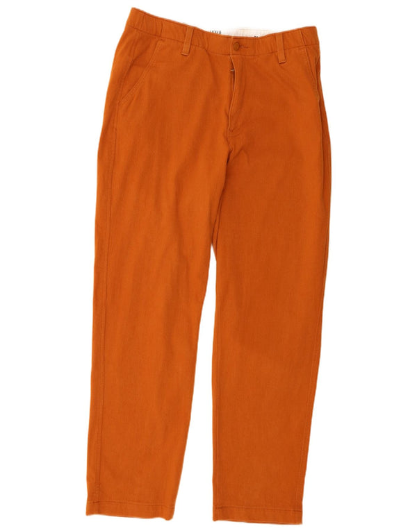 Levi's Mens Tapered Chino Trousers Medium W32 L31 Orange Cotton