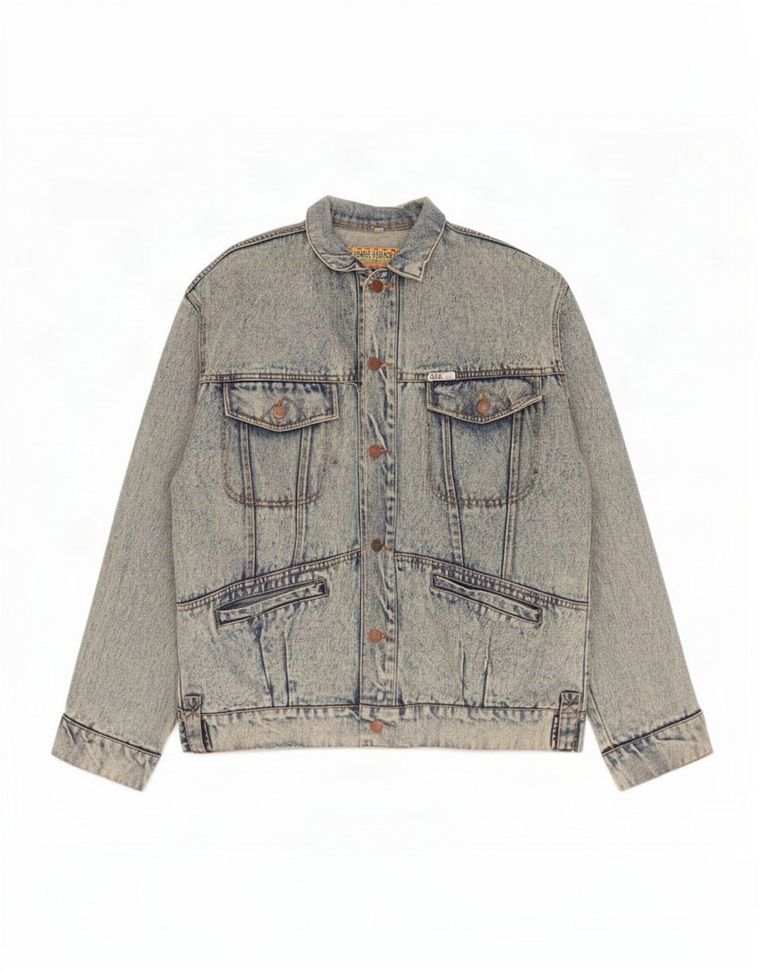 Vintage Mens Denim Jacket UK 40 Large Blue