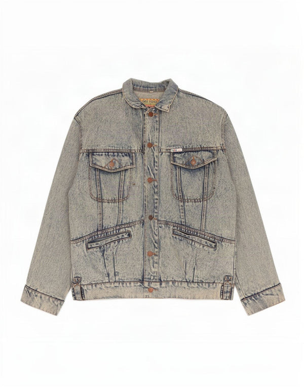 Vintage Mens Denim Jacket UK 40 Large Blue