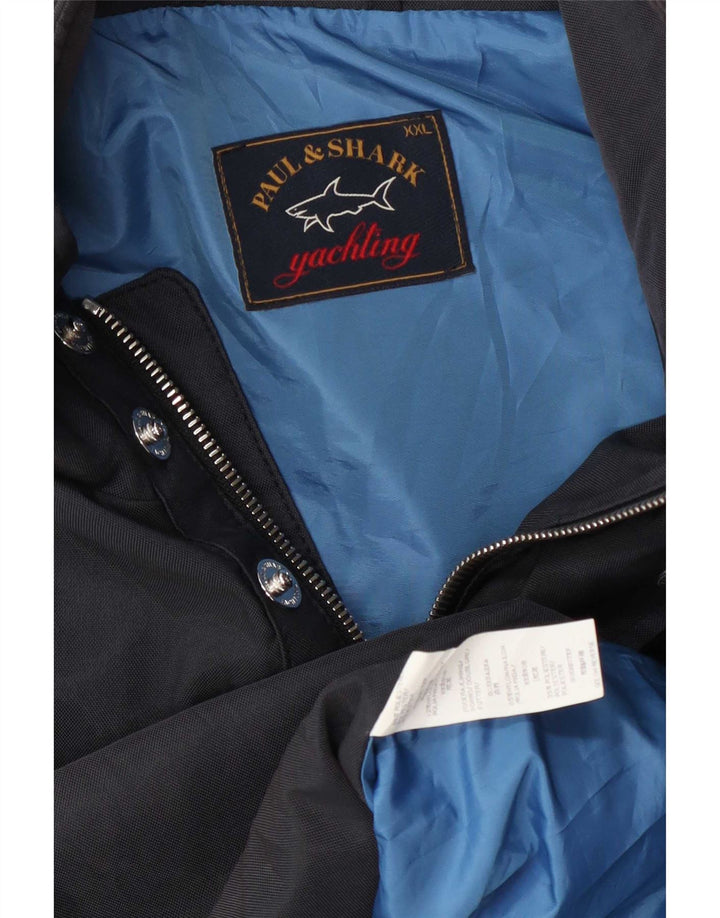 Paul & Shark Mens Utility Jacket UK 44 2XL Navy Blue Polyester