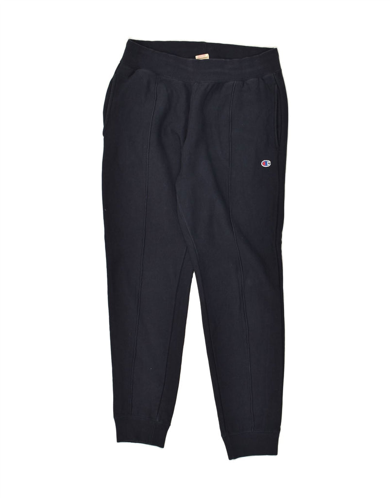 CHAMPION Mens Tracksuit Trousers Joggers Medium Navy Blue Cotton | Vintage Champion | Thrift | Second-Hand Champion | Used Clothing | Messina Hembry 