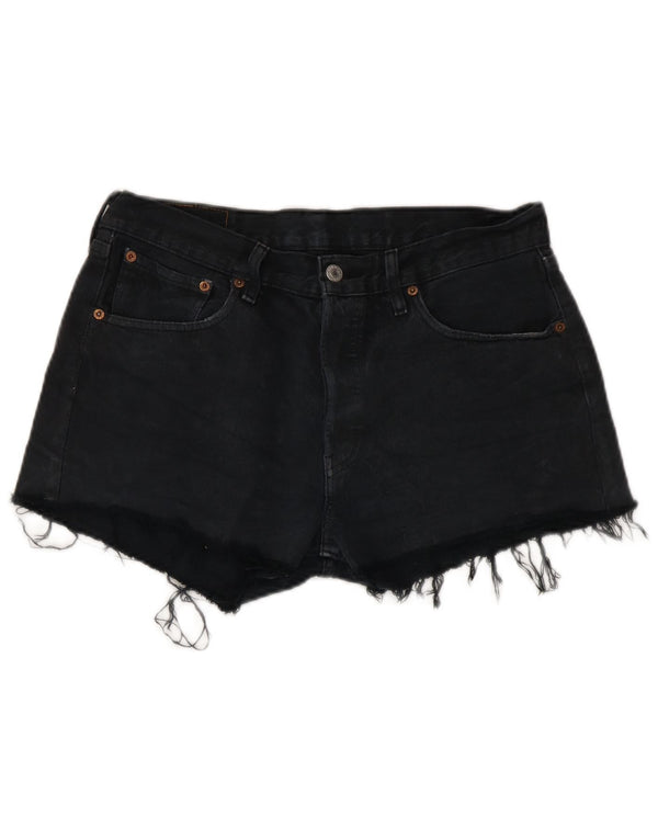 Levi's Womens Denim Shorts W33 Medium Navy Blue Cotton