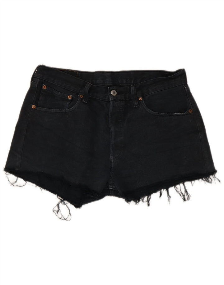 Levi's Womens Denim Shorts W33 Medium Navy Blue Cotton