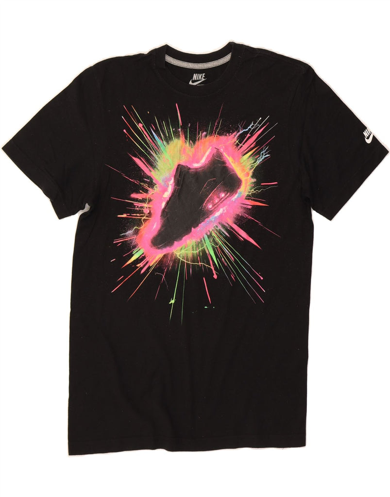 NIKE Mens Regular Fit Graphic T-Shirt Top Small Black Vintage Nike and Second-Hand Nike from Messina Hembry 