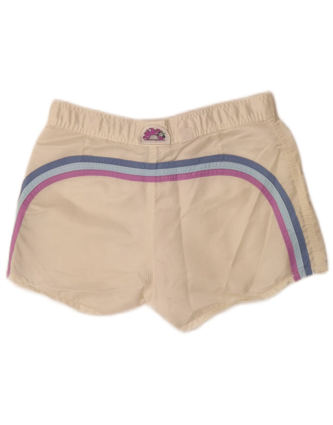 Sundek Womens Swimming Shorts US 4 Small  White Colourblock Nylon