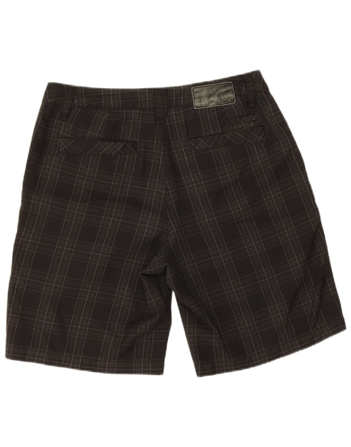 Quiksilver Mens Chino Shorts W32 Medium Black Check