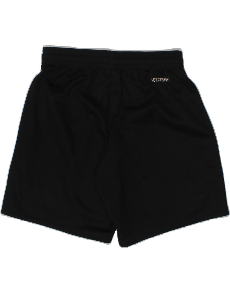 ADIDAS Boys Sport Shorts 7-8 Years Black Polyester | Vintage Adidas | Thrift | Second-Hand Adidas | Used Clothing | Messina Hembry 