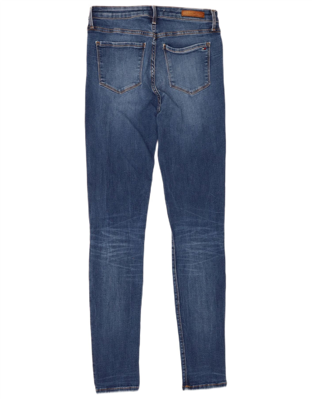 TOMMY HILFIGER Womens Como Skinny Jeans W27 L30 Blue Cotton