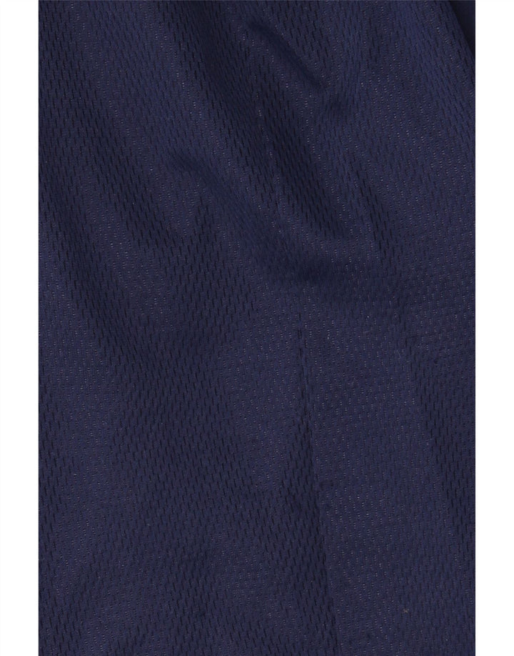 ASICS Mens Tracksuit Top Jacket XL Navy Blue Polyester Vintage Asics and Second-Hand Asics from Messina Hembry 