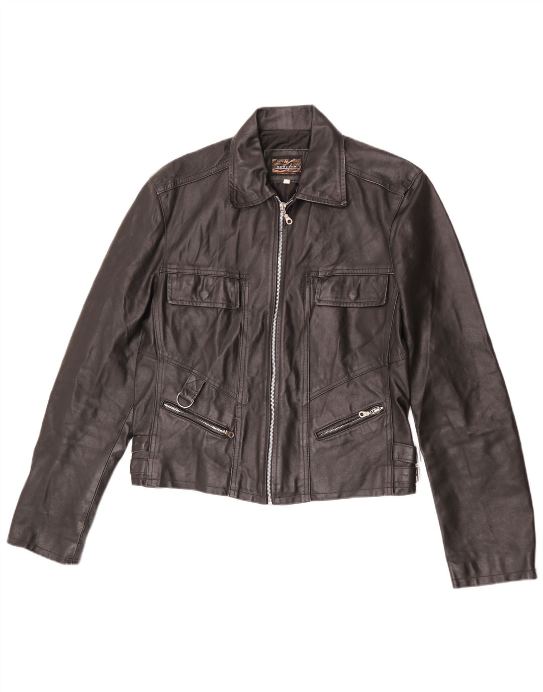 Spectra Womens Leather Jacket UK 16 Large Black