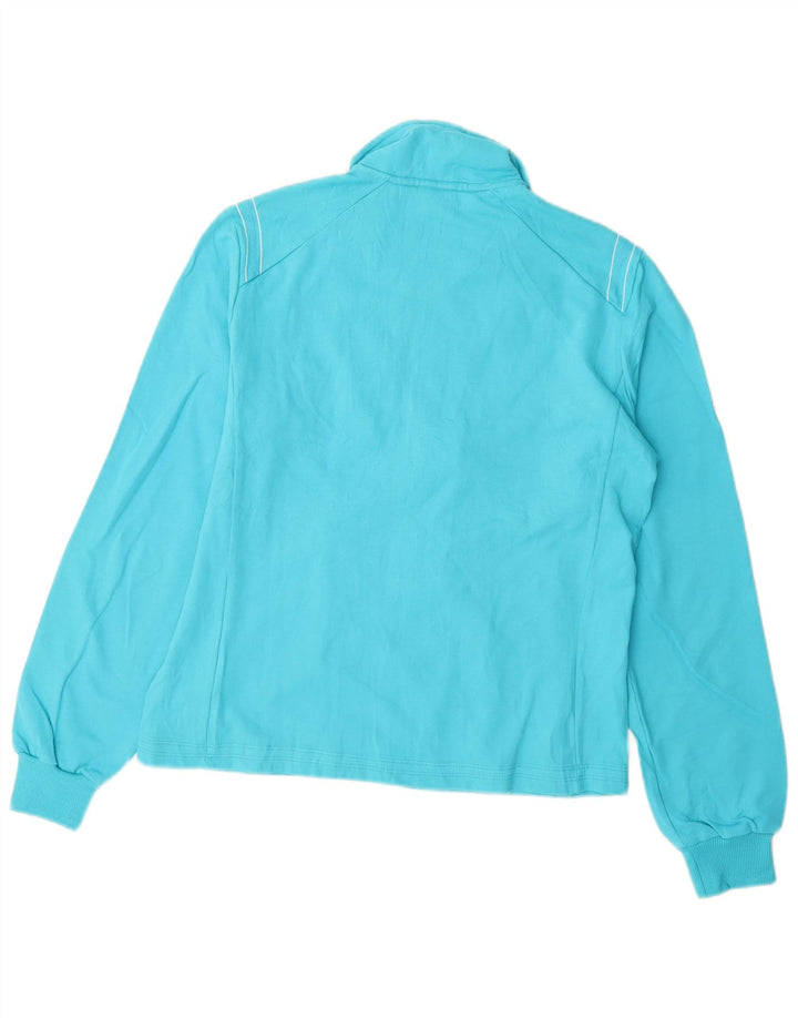 LOTTO Womens Tracksuit Top Jacket UK 10 Small Blue Cotton