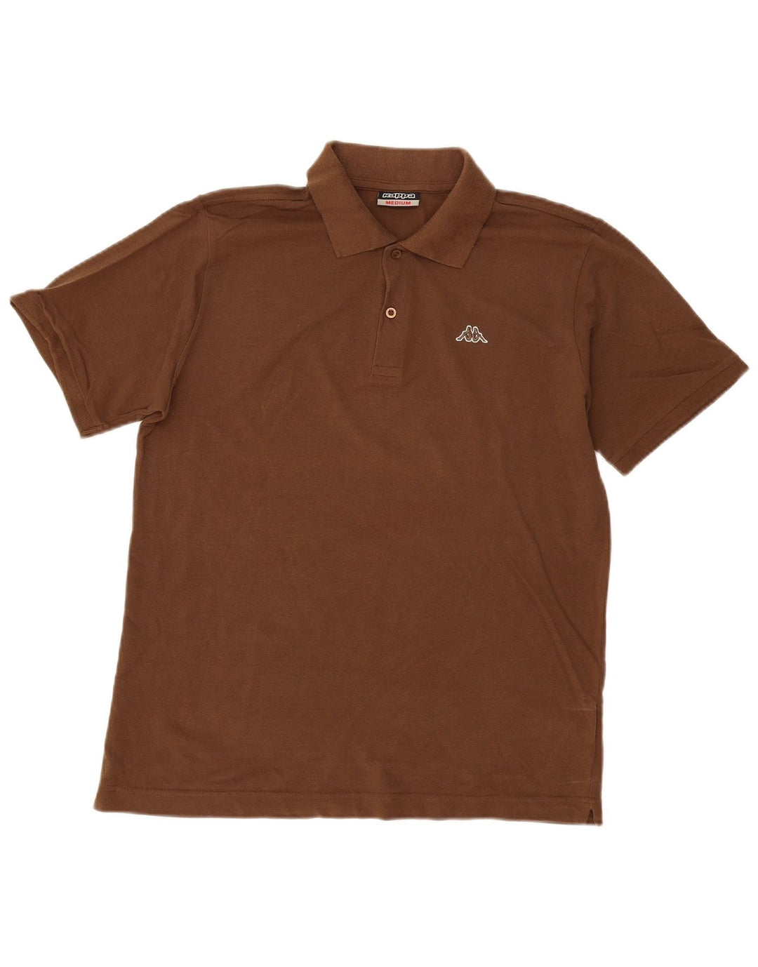 Kappa Mens Polo Shirt Medium Brown Cotton