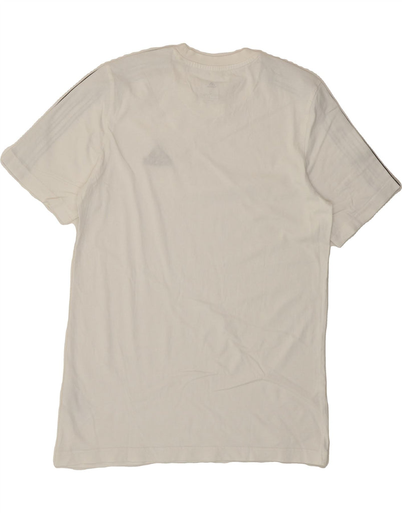 ADIDAS Mens T-Shirt Top Small White Cotton Vintage Adidas and Second-Hand Adidas from Messina Hembry 