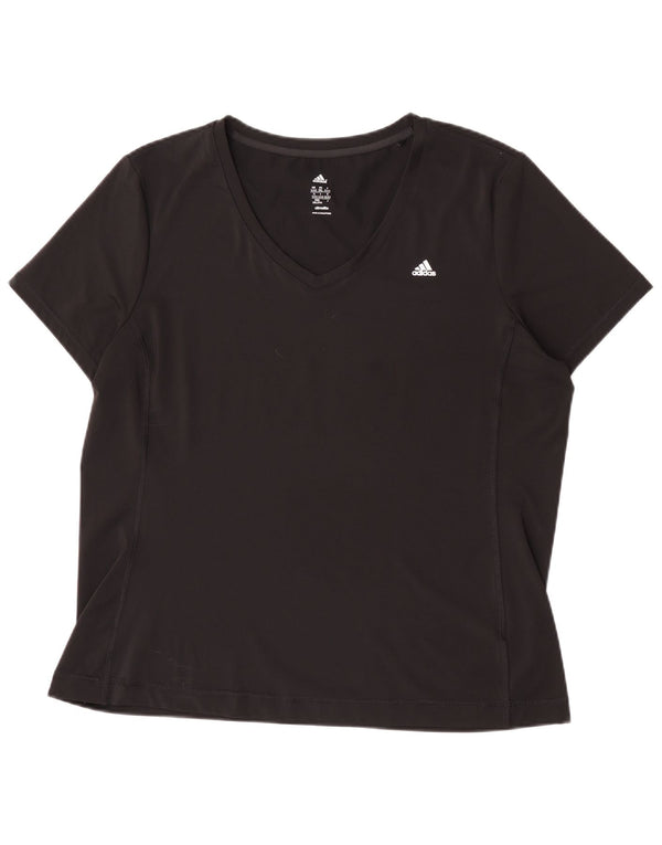 Adidas Womens Climalite T-Shirt Top UK 24/26 2XL Black