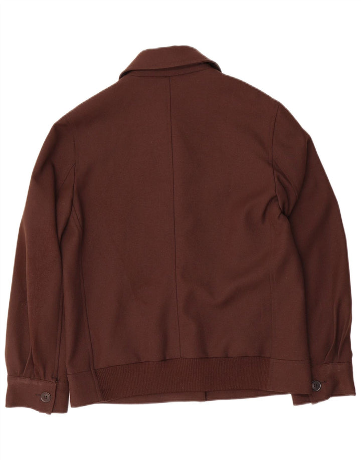 Stefanel Womens Bomber Jacket IT 44 Medium Brown Polyester