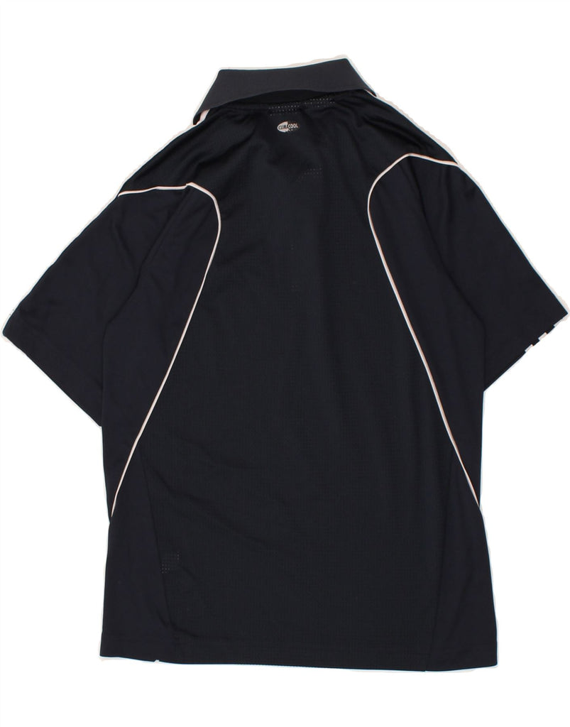 ADIDAS Boys Polo Shirt 11-12 Years Navy Blue Polyester | Vintage Adidas | Thrift | Second-Hand Adidas | Used Clothing | Messina Hembry 