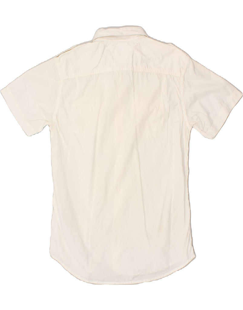 TOMMY HILFIGER Mens Short Sleeve T-Shirt Medium White Cotton | Vintage Tommy Hilfiger | Thrift | Second-Hand Tommy Hilfiger | Used Clothing | Messina Hembry 