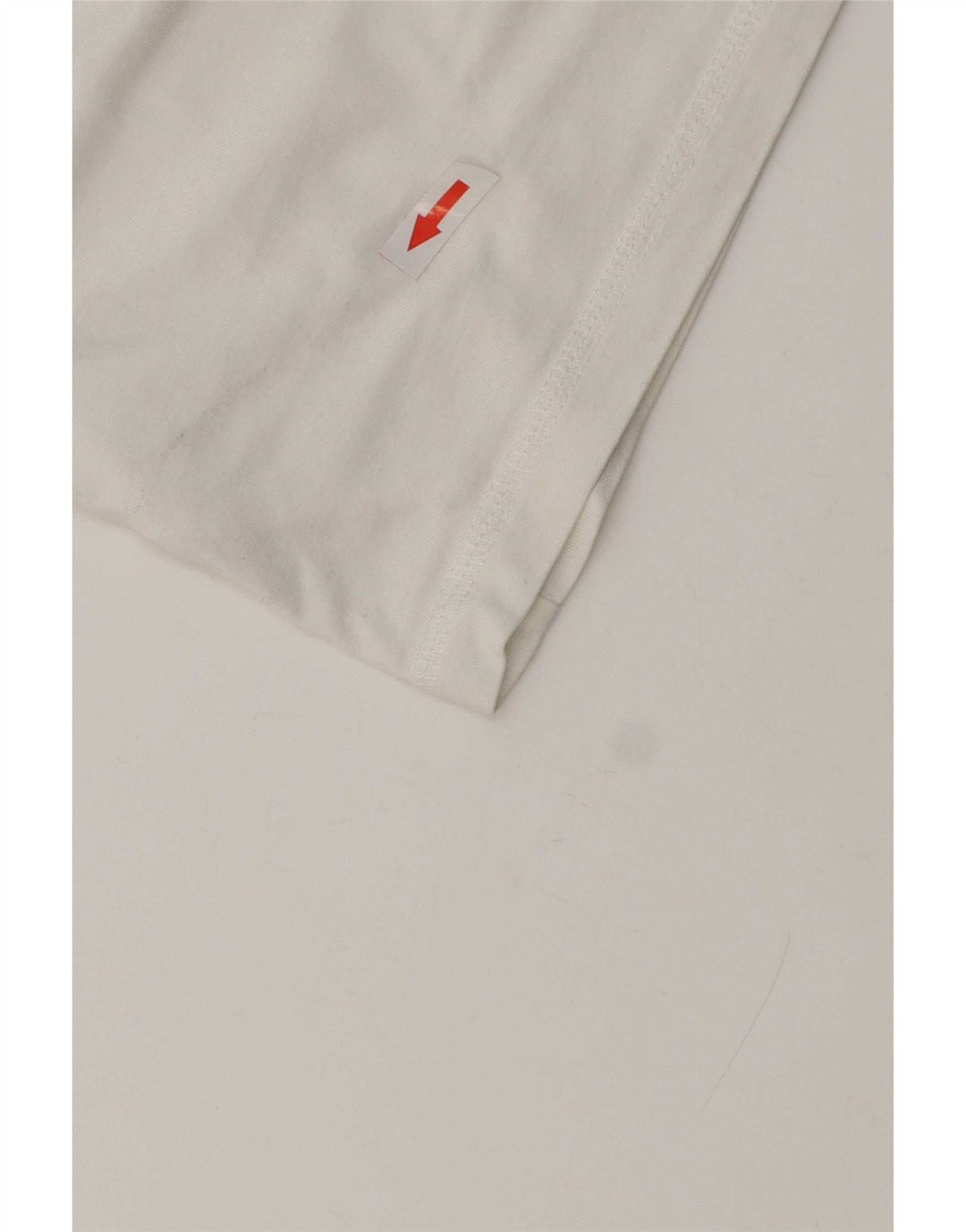 Guess Mens Slim Fit Graphic T-Shirt Top Medium White Cotton