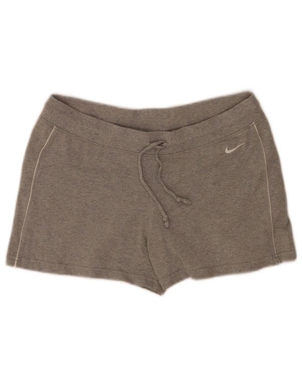 Nike Womens Regular Sport Shorts UK 10/12 Medium Grey