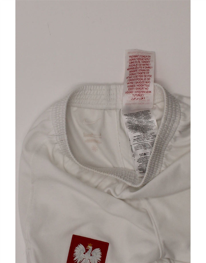 Nike Boys Graphic Sport Shorts 5-6 Years Medium White Polyester