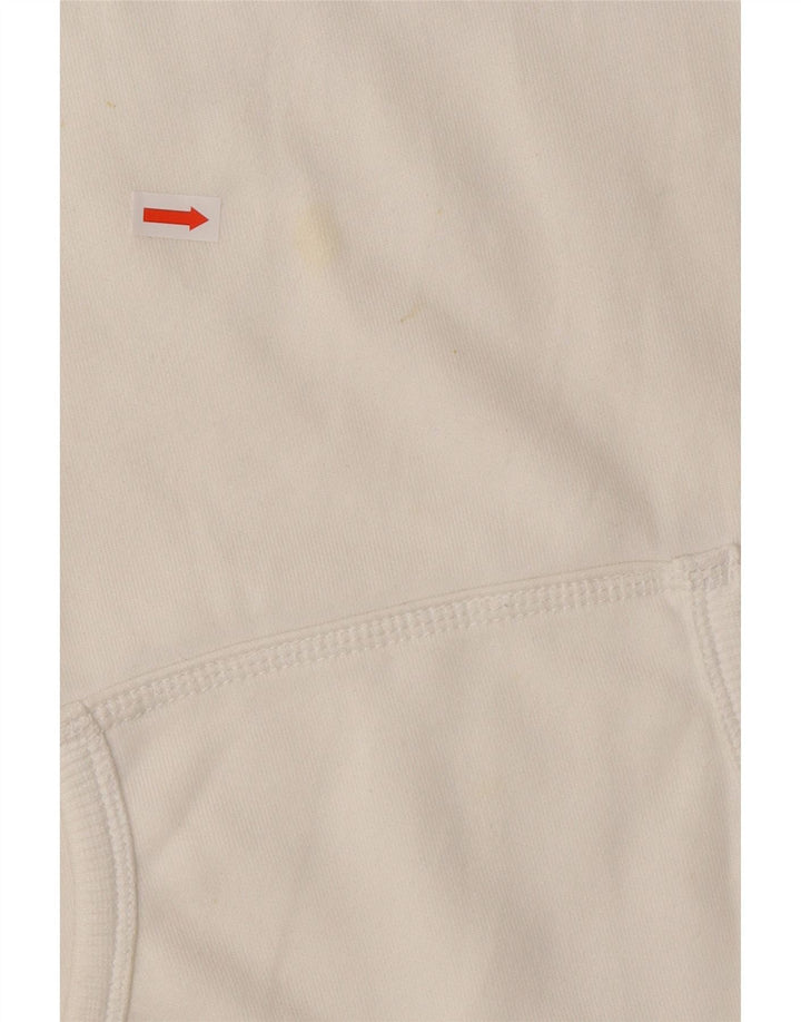 CHAMPION Womens Heritage Classics Graphic Hoodie Jumper UK 14 Medium White Vintage Champion and Second-Hand Champion from Messina Hembry 