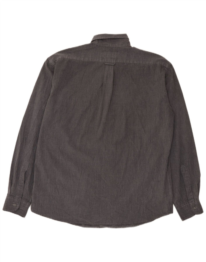Armani Jeans Mens Shirt XL Grey Polyester