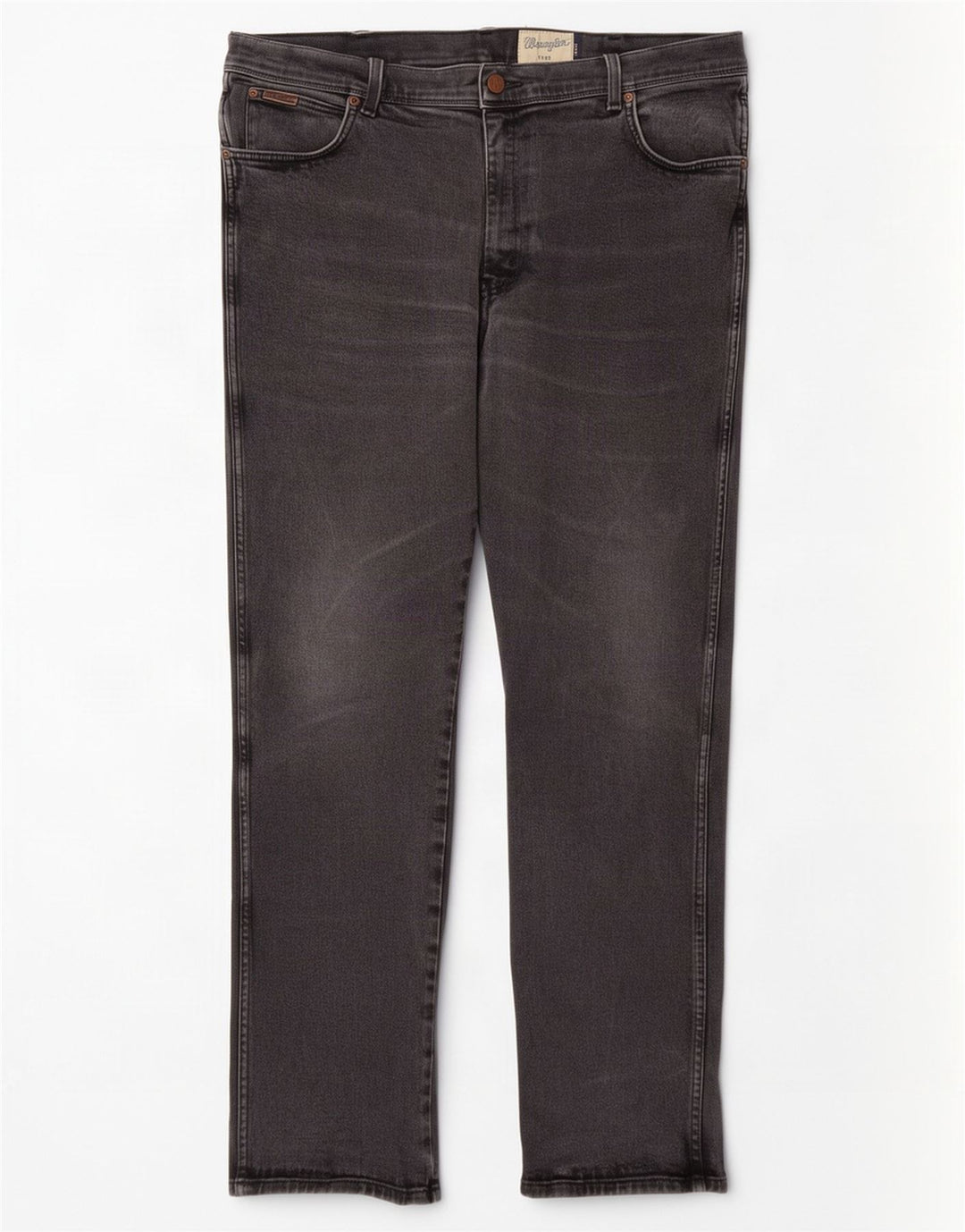 Wrangler Mens Texas Straight Jeans W40 L34 Grey Cotton