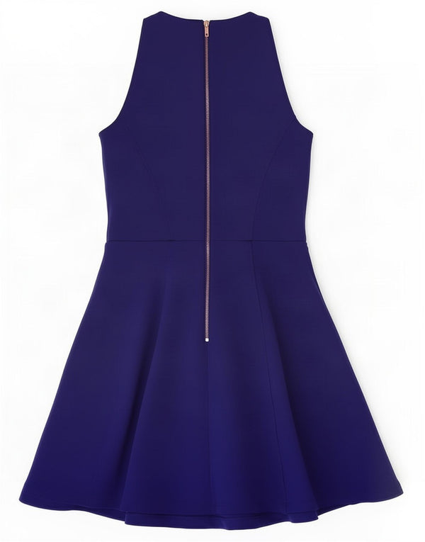 Ted Baker Womens Sleeveless A-Line Dress Size 1 XS Blue Polyester