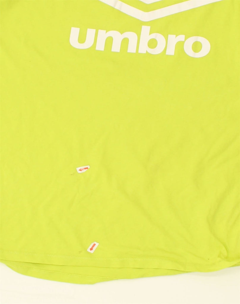 UMBRO Mens Graphic T-Shirt Top Medium Green Cotton | Vintage Umbro | Thrift | Second-Hand Umbro | Used Clothing | Messina Hembry 