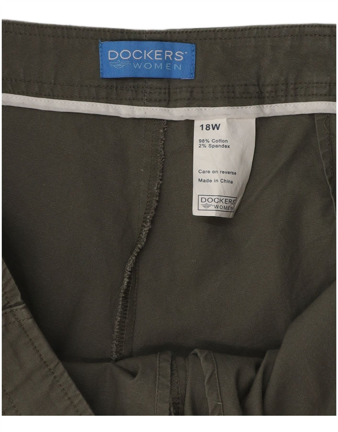 DOCKERS Womens Skort US 18 2XL  Khaki Cotton