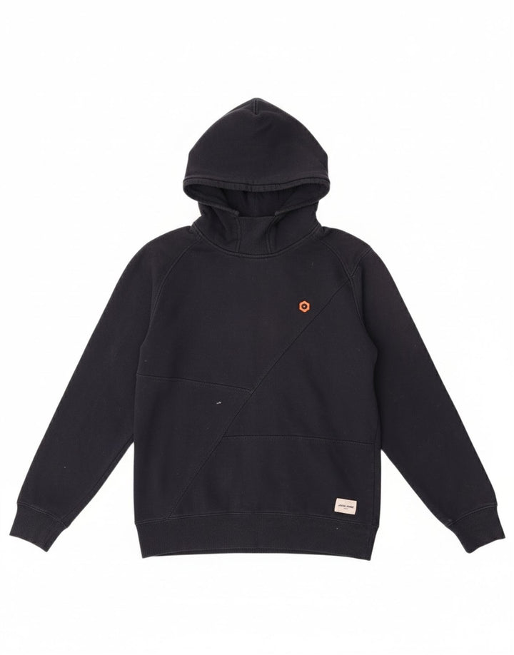 Jack & Jones Mens Hoodie Jumper Medium Navy Blue Cotton