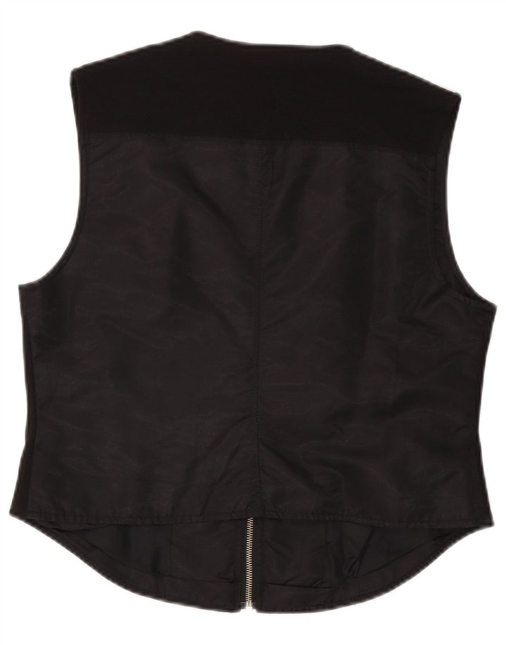 Ann Christine Womens Waistcoat EU 42 Large Black Polyamide
