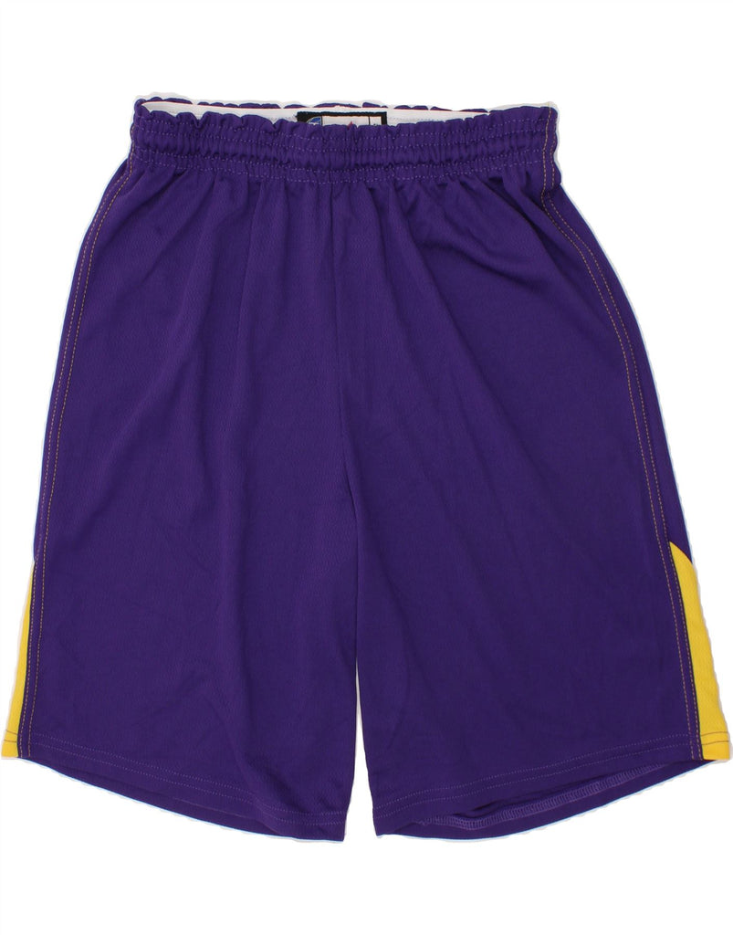 NBA Boys Sport Shorts 7-8 Years Large Purple Colourblock Polyester Vintage NBA and Second-Hand NBA from Messina Hembry 